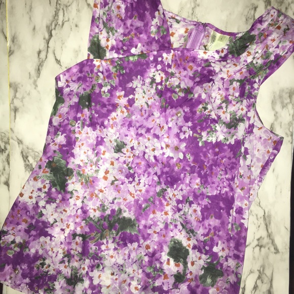 JCrew collection purple lilac sleeveless blouse Size 4 - Picture 8 of 9
